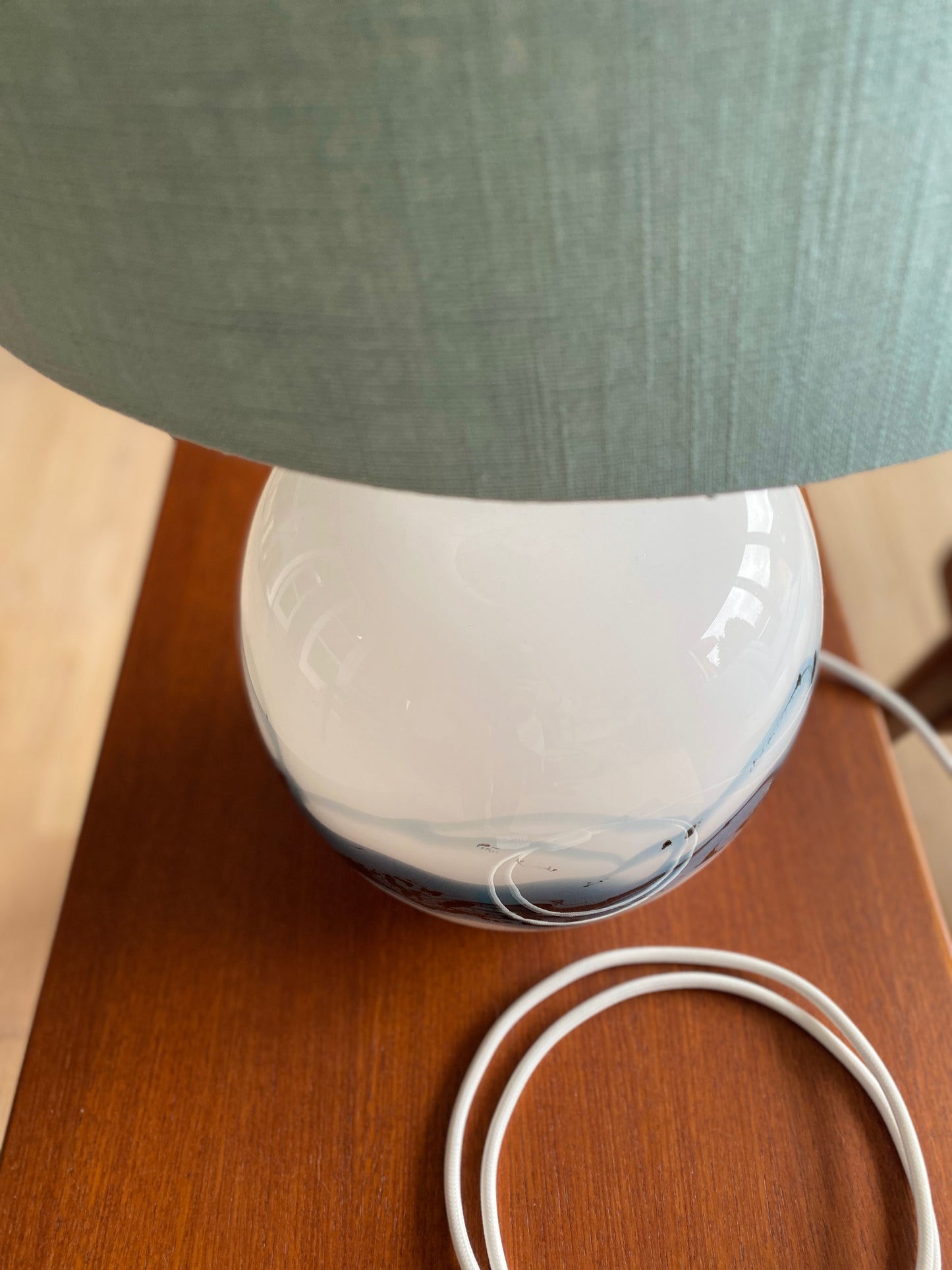 Glass Sakura Table Lamp by Michael Bang for Holmegaard