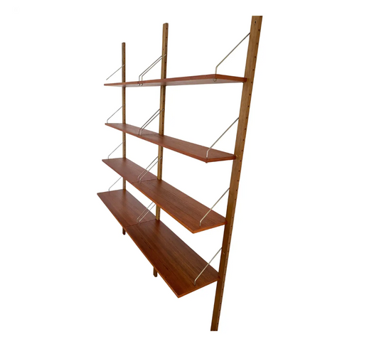 Mid-Century Teak Wall Shelf in the style of Poul Cadovius, 1960s