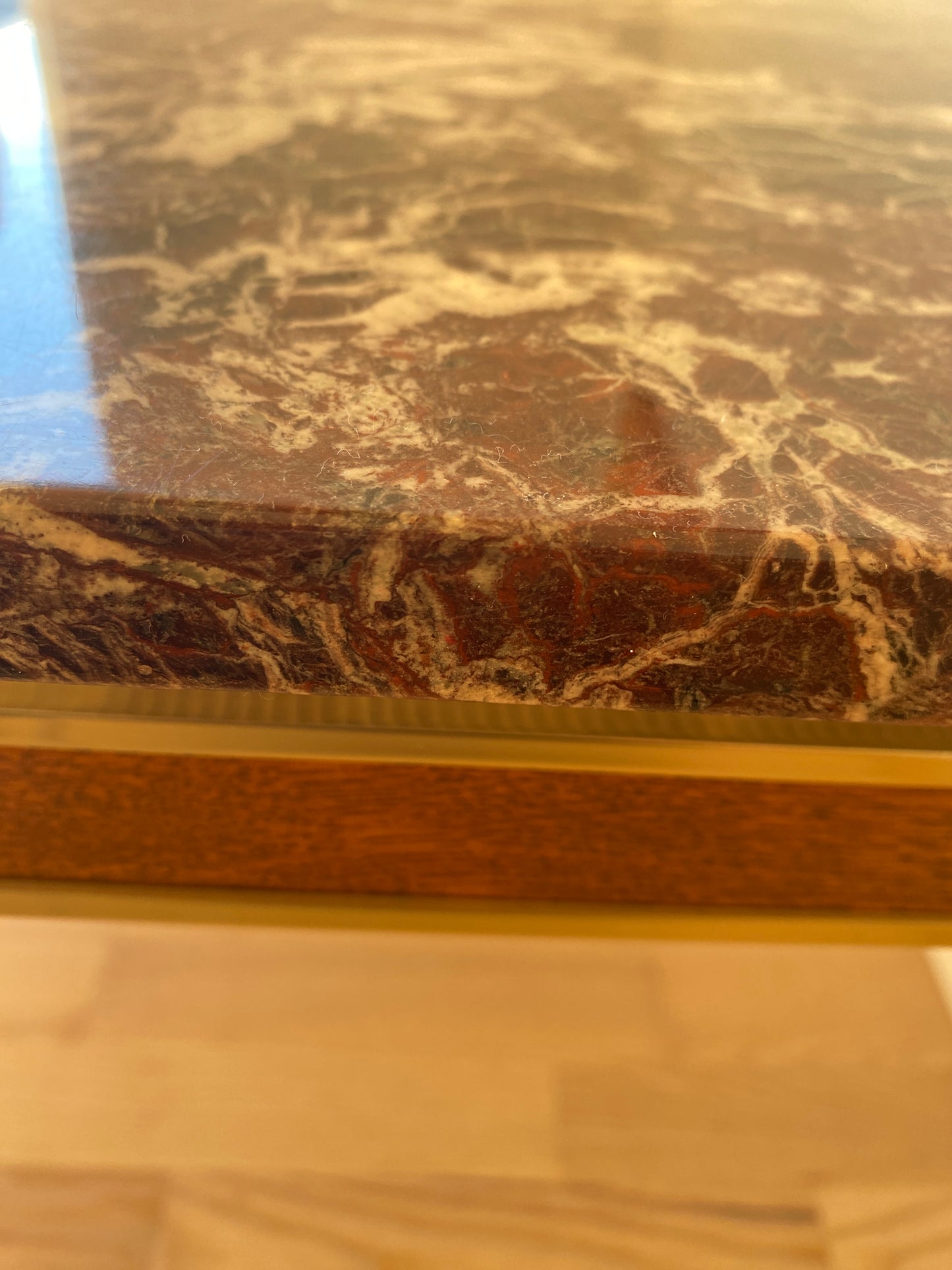 Sofatisch mit Marmorplatte von Bendixen Design