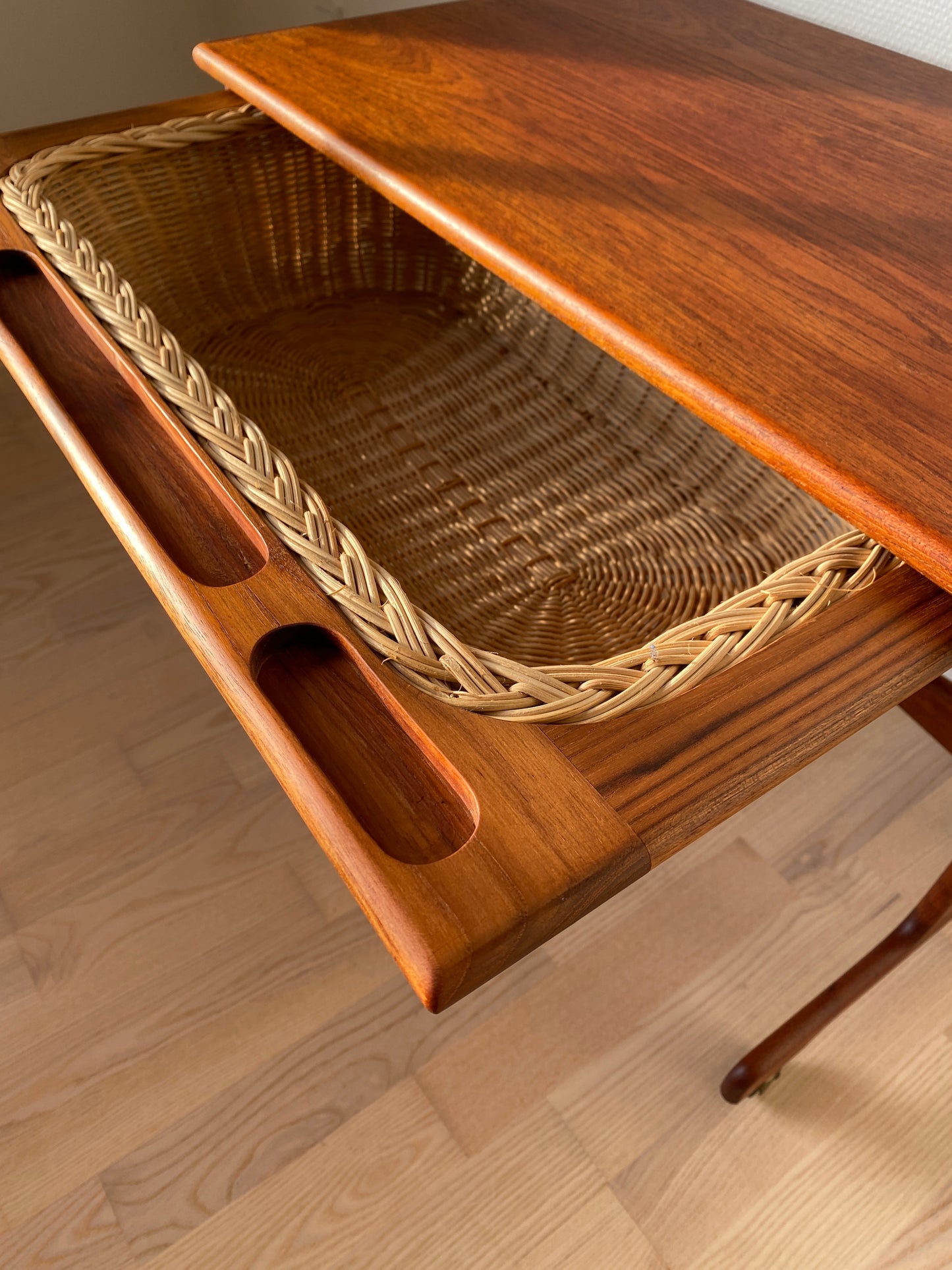 Teak Nähtisch, Mid Century Design