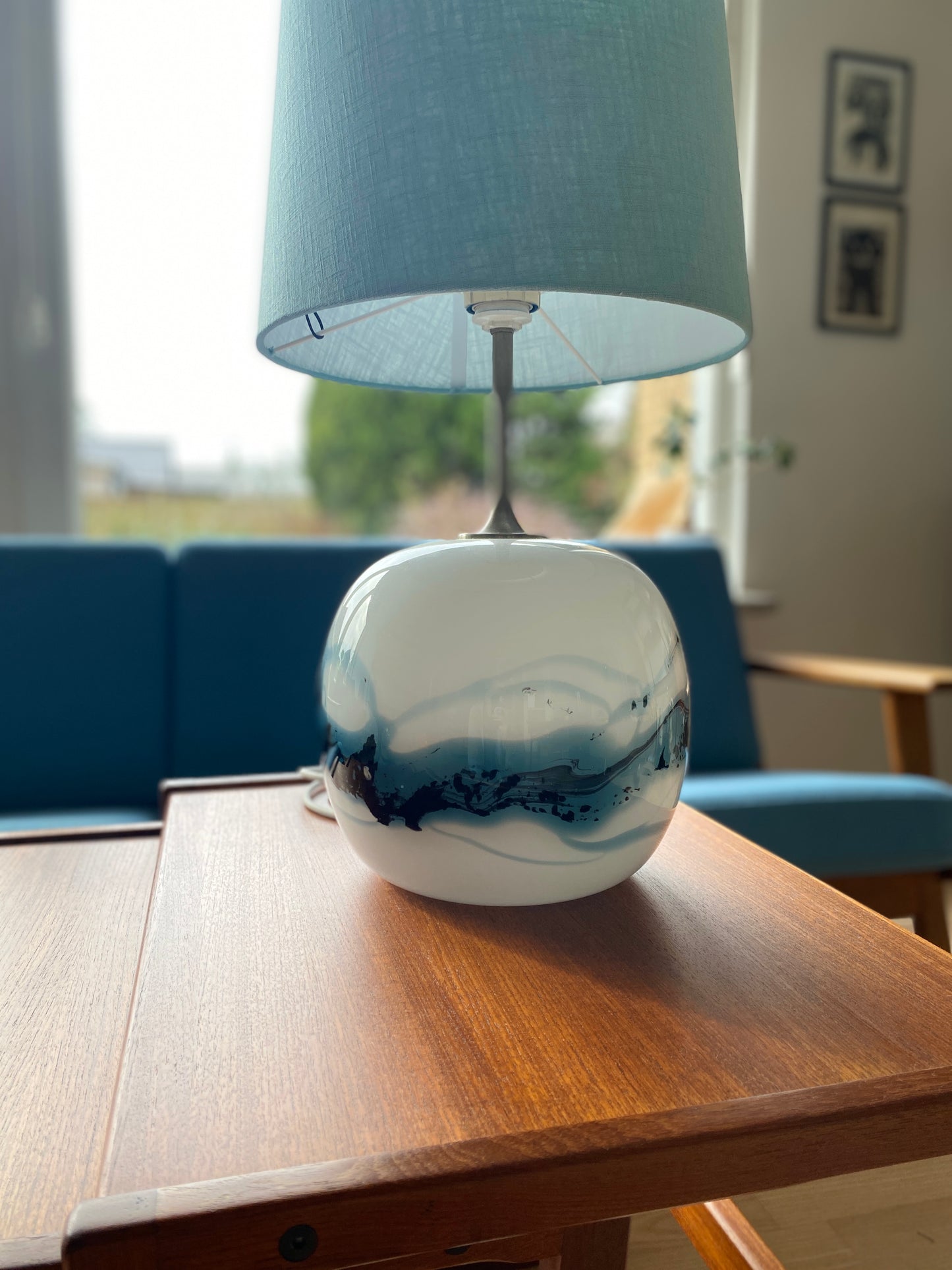 Glass Sakura Table Lamp by Michael Bang for Holmegaard