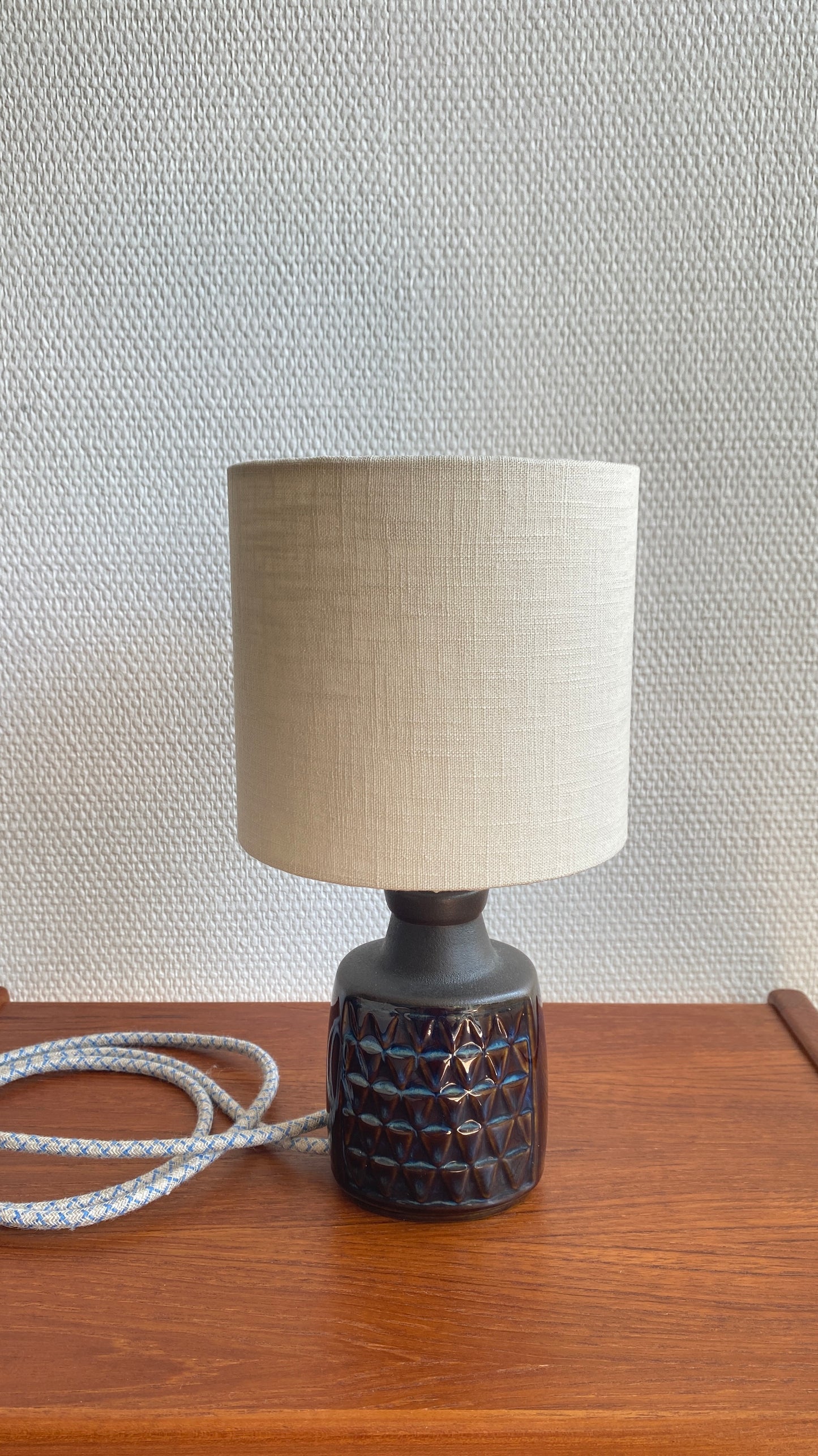 Einar Johansen table lamp for Søholm Stentøj, Blue Series