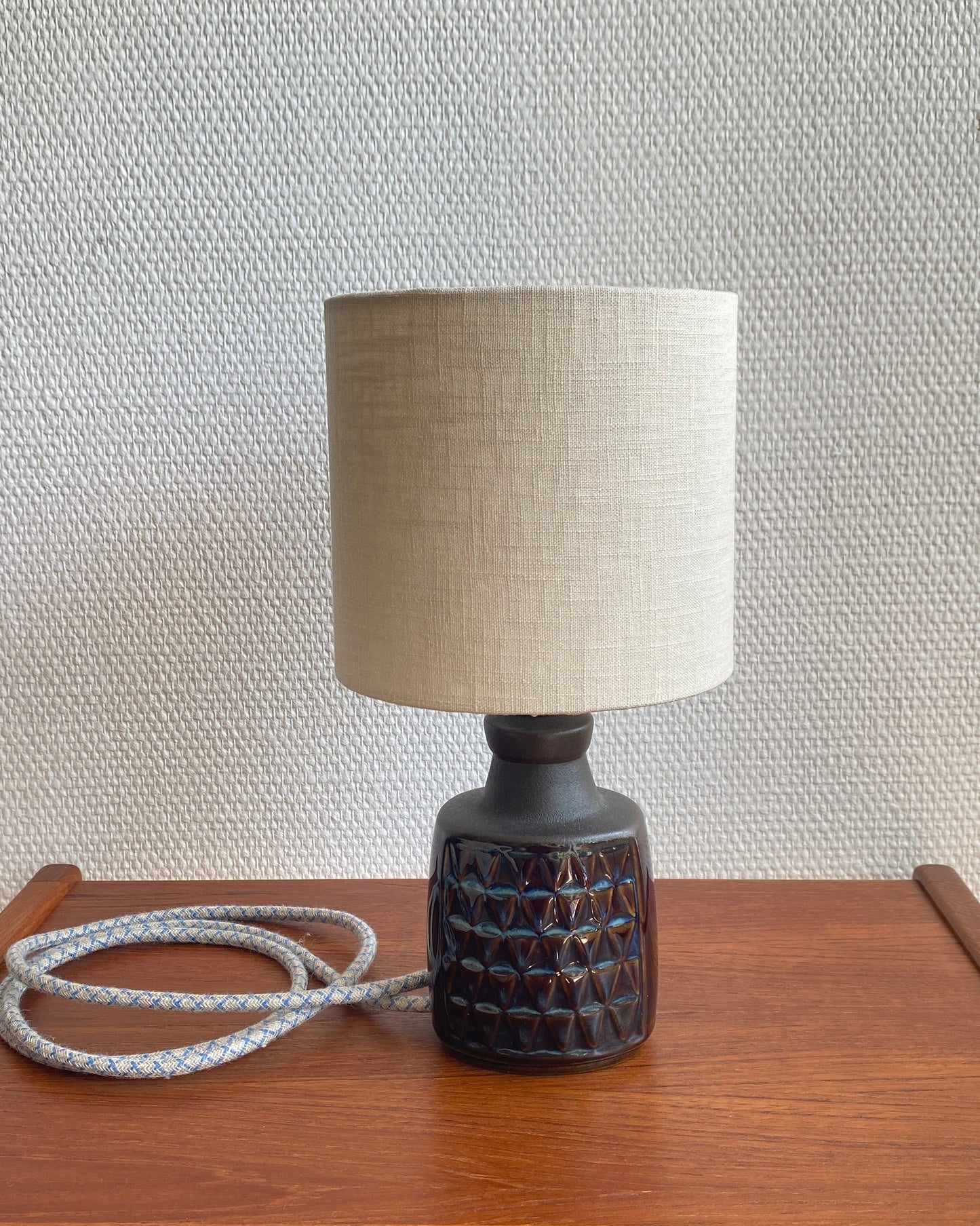 Einar Johansen table lamp for Søholm Stentøj, Blue Series