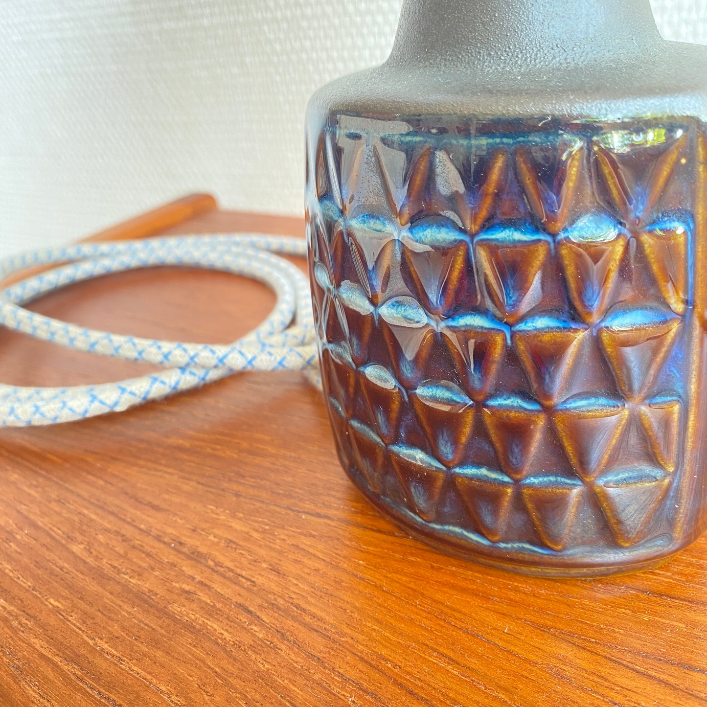 Einar Johansen table lamp for Søholm Stentøj, Blue Series