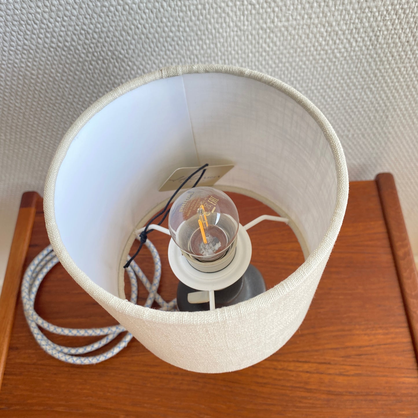 Einar Johansen table lamp for Søholm Stentøj, Blue Series