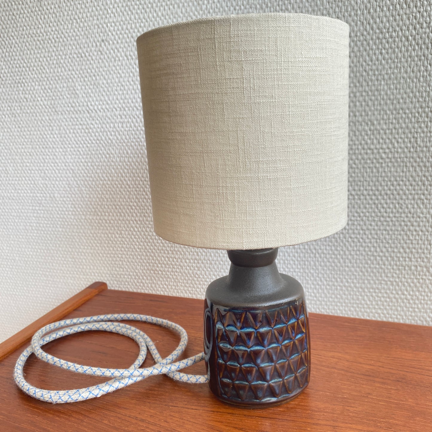 Einar Johansen table lamp for Søholm Stentøj, Blue Series